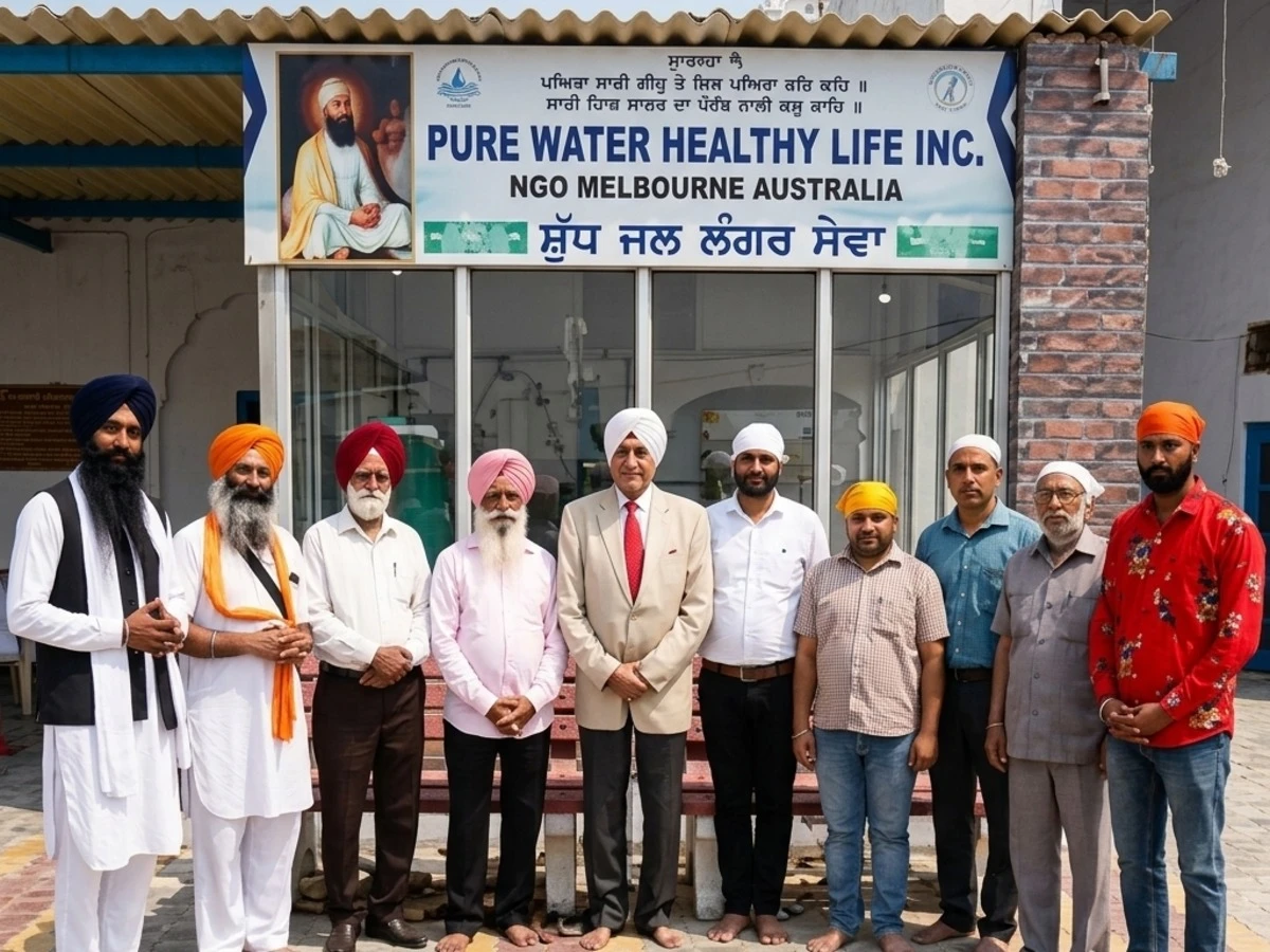 Gurudwara Shri Panjh Tahlian Sahib Community Plant in Village Chak Guru, Shaheed Bhagat Singh Nagar, Punjab (India)